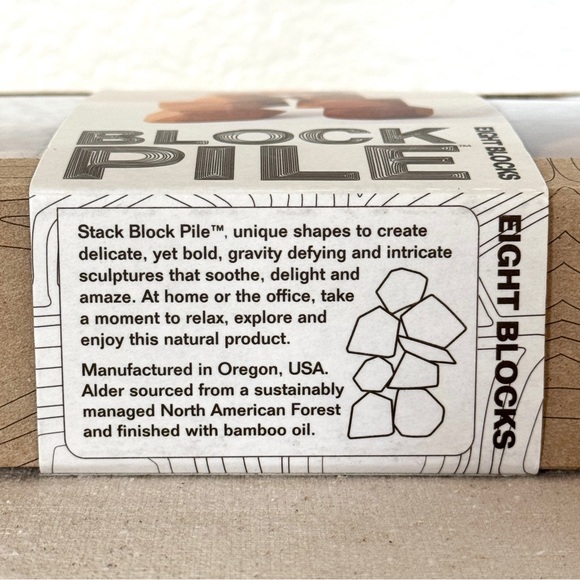 STARBUCKS 2009 EXCLUSIVE 8-PC BLOCK PILE BALANCING WOOD STACK SKILL GAME NEW! - Picture 4 of 7